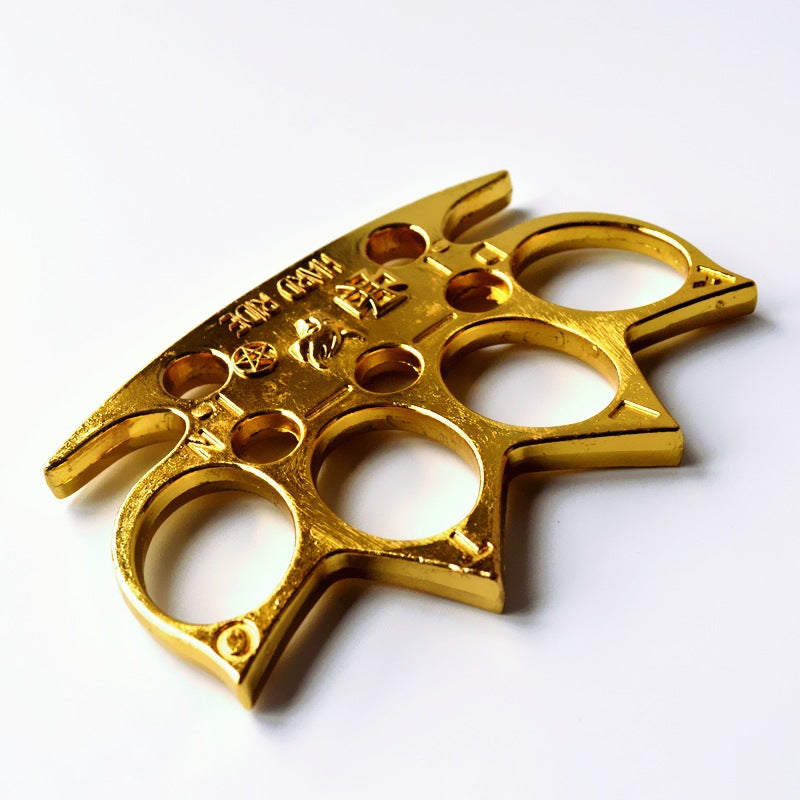 Металлический латунный кастет для уличного фитнеса, тряпка для самообороны, бокса с тренировкой, защитное боевое защитное снаряжение для разбитого окна