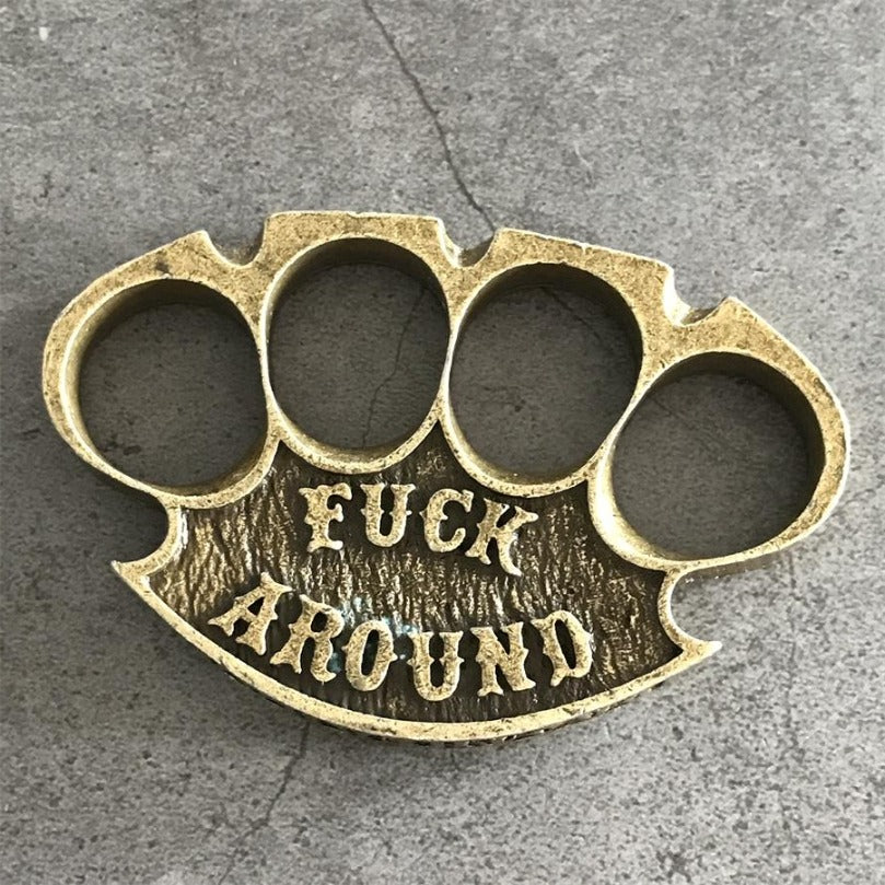 Mini Retro Knuckle Duster Portable Self-defense EDC Tool