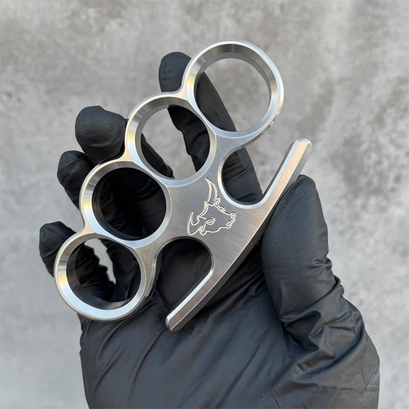 Solid Steel Knuckle Duster Broken Window Self-defense EDC Tool
