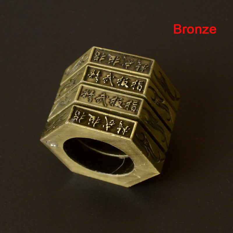 Anneau magique qui s'effondre, clé royale, anneau de doigt, boxe, voyage, boucle à main pliante, boucle de poing, outil de fenêtre cassée