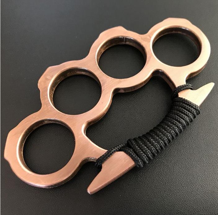 Order - Solid Brass Knuckles Duster For Self Defense Window Breaker EDC Supplies