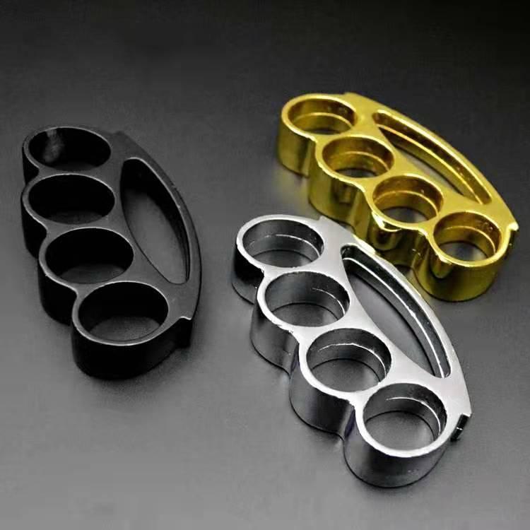 Brass Knuckles Thickened Metal Tiger Safety Defense Knuckle Duster