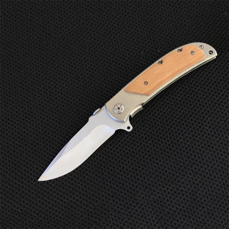 Folding Knife 339 338 337 Wooden Handle Portable Self-defense Pocket Knives