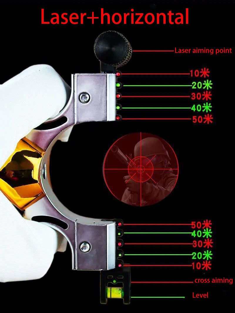 Laser visant 98K niveau à ressort résine de visée infrarouge aplatissement rapide arc de bande de caoutchouc