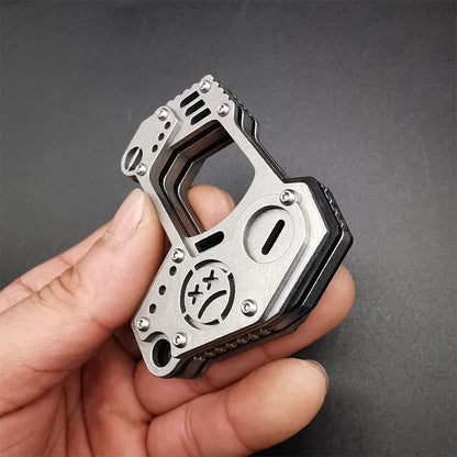 Precision Steel Knuckle Duster Window Breaker Survival Weapon Outdoor Carry EDC Tool