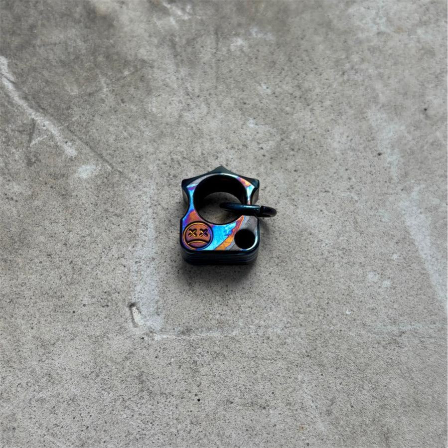 Small Size Titanium Knuckle Duster Pendant Decorations