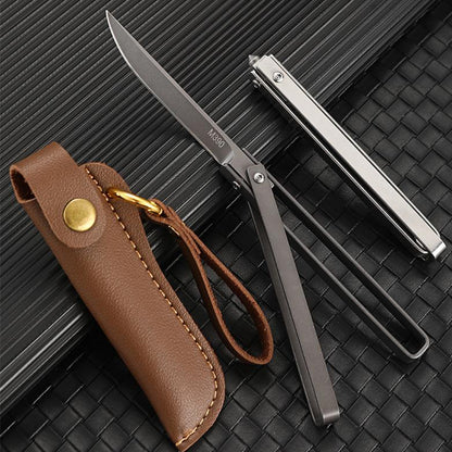 Mechanical Handle Folding Knife Outdoor Camping Broken WindowTactical Safety Defense Pocket Knives