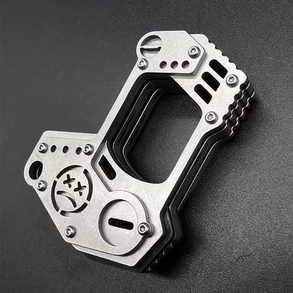 Precision Steel Knuckle Duster Window Breaker Survival Weapon Outdoor Carry EDC Tool