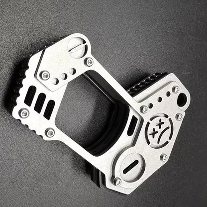 Precision Steel Knuckle Duster Window Breaker Survival Weapon Outdoor Carry EDC Tool