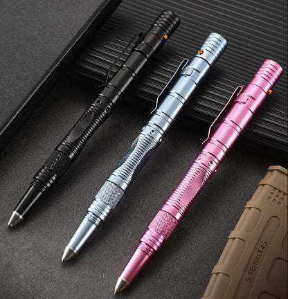 Outdoor Multifunctional Tactical Pen Defense Pocket Knife LED Lighting Window Breaker EDC Survival Tool