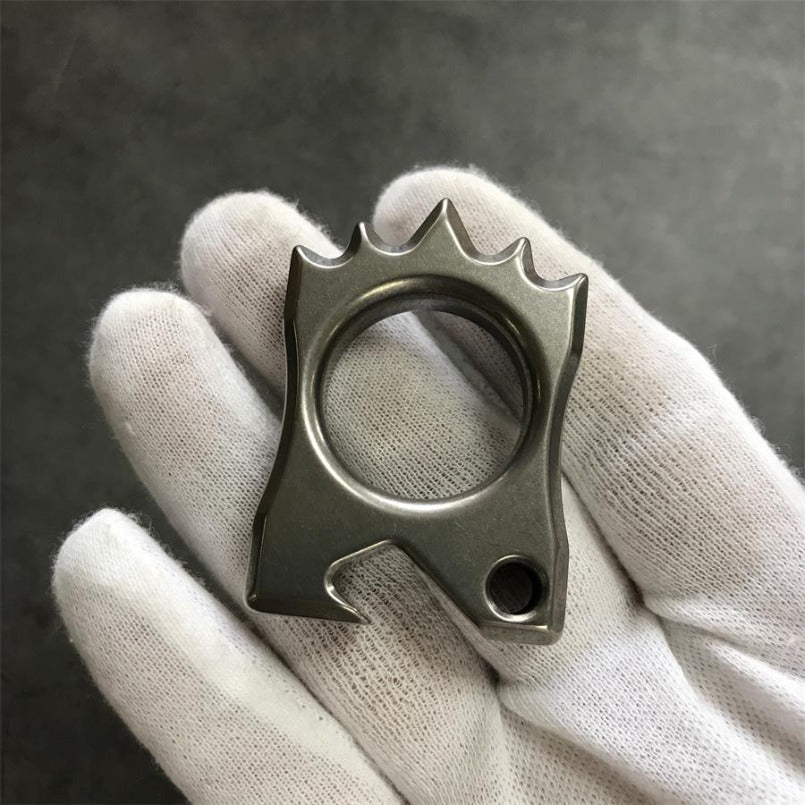 Titanium Hedgehog Open Bottle Knuckle Duster