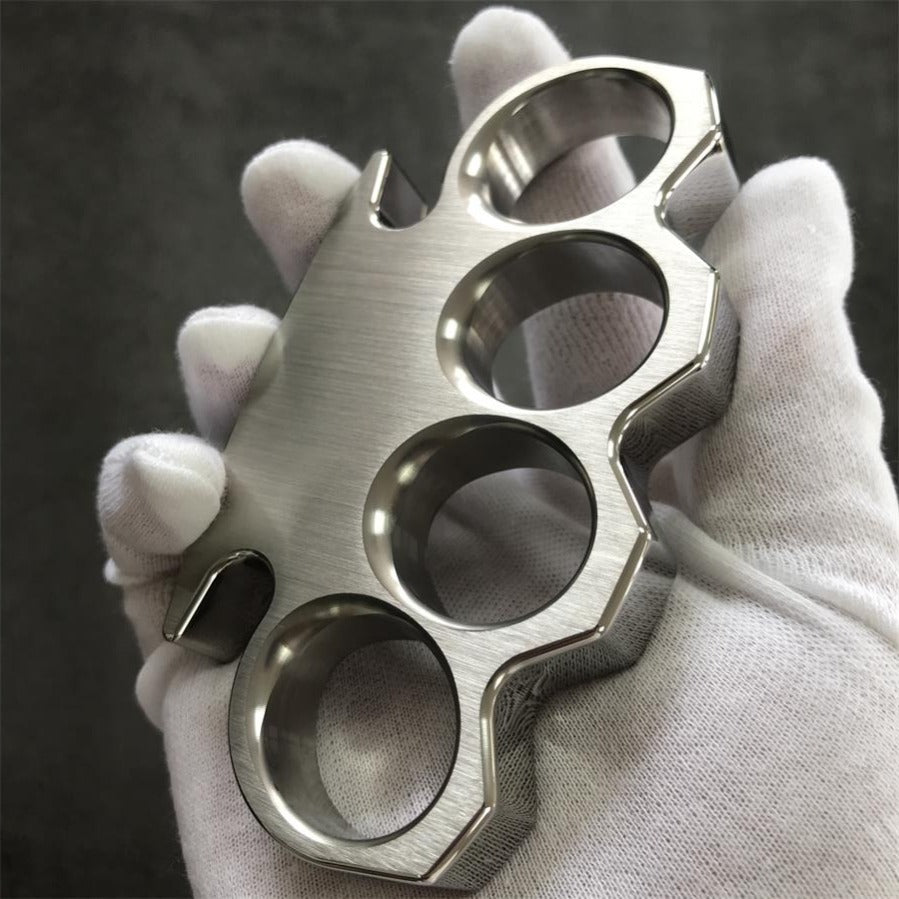 Brushed and Mirror Polished Craft Steel Knuckle Duster