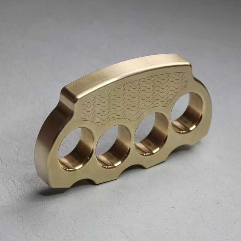 Wave Brass Knuckle Duster Self-Defense EDC Tool