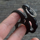 Self Defense Double Finger Knuckle Button EDC Personal Defense Lady Cat&#039;s Eye Tiger Key Button Trigger Finger