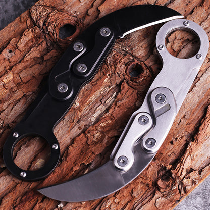 Outdoor Foldable Mechanical Claw Knife Portable Camping Survival Safety Defense Pocket Knives EDC Tool