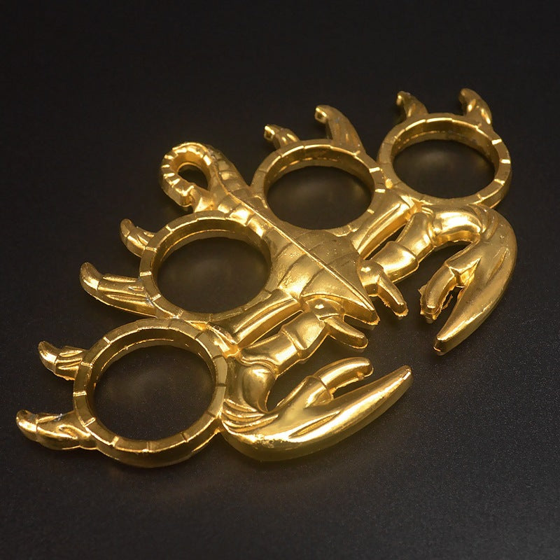Small Scorpion Style Knuckle Duster Four-fingered Tiger Defense Gloves ...