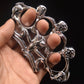 Crâne de mouton Knuckle Duster doigt tigre arts martiaux pratique quatre doigts fermoir à main anneau de boxe équipement de protection de combat outils EDC