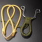 Outdoor Small Slingshot Leather Strap Alloy Wrap Parachute Rope Lifesaving Tool