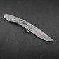 Wolf-Embossed Handle Folding Knife Outdoor Camping Hunting Pocket EDC Tool
