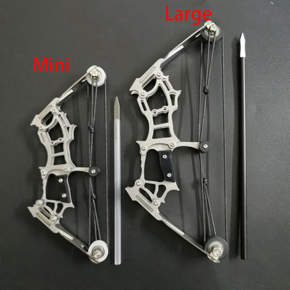 Mini Bow and Arrow Pulley Micro Pocket Compound Bow Sport Shooting Arrow Target Shooting