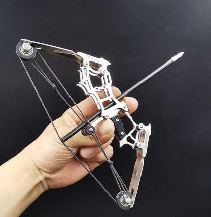 Mini Bow and Arrow Pulley Micro Pocket Compound Bow Sport Shooting Arrow Target Shooting