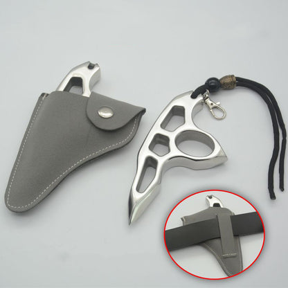 Thickened pure steel knuckle duster Emergency Window Breaker Boxing Combat Defense EDDC Tool