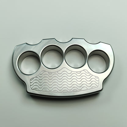 Solid Stainless Steel Knuckle Duster Defense Boxing Emergency Window Breaking Fighting EDC Tool