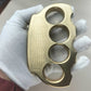 Solid Pure Brass Sturdy Knuckle Duster Self-defense Broken Windows Outside Boxing Grappling Fighting Protective Gear