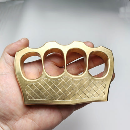 Solid Pure Brass Sturdy Knuckle Duster Self-defense Broken Windows Outside Boxing Grappling Fighting Protective Gear