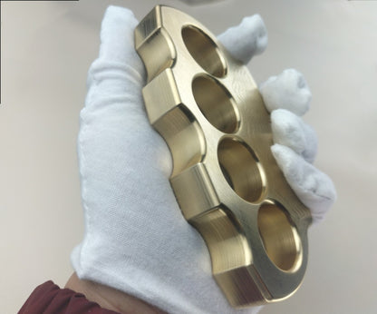 Solid Pure Brass Sturdy Knuckle Duster Self-defense Broken Windows Outside Boxing Grappling Fighting Protective Gear