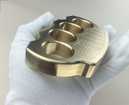 Solid Pure Brass Sturdy Knuckle Duster Self-defense Broken Windows Outside Boxing Grappling Fighting Protective Gear