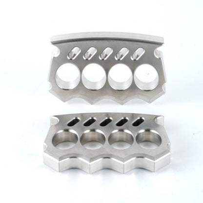 Solid Stainless Steel Knuckle Duster Defense Boxing Emergency Window-breaking Combat EDC Tool