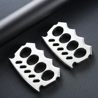 Solid Stainless Steel Knuckle Duster Defense Boxing Emergency Window-breaking Combat EDC Tool