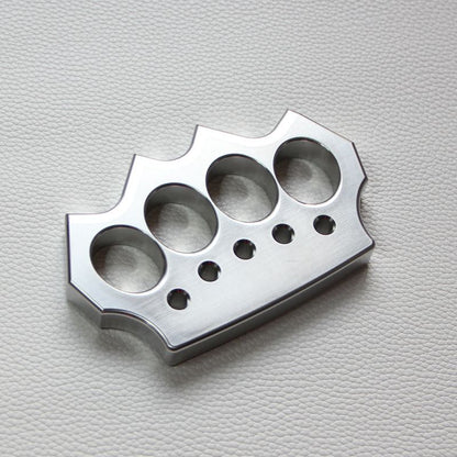 Solid Stainless Steel Knuckle Duster Defense Boxing Window-breaking Fight EDC Tool