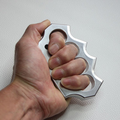 Solid Stainless Steel Knuckle Duster Defense Boxing Window-breaking Fight EDC Tool