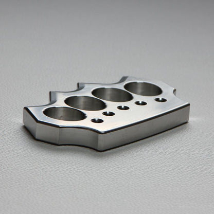 Solid Stainless Steel Knuckle Duster Defense Boxing Window-breaking Fight EDC Tool