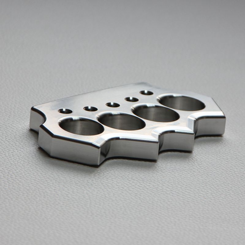 Solid Stainless Steel Knuckle Duster Defense Boxing Window-breaking Fight EDC Tool
