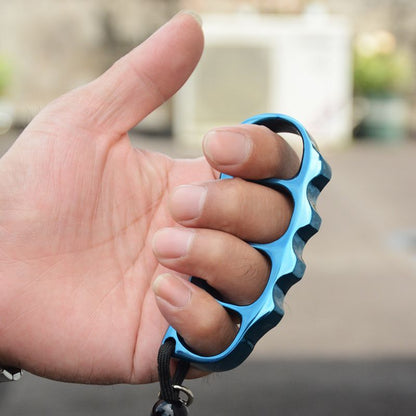 Solid Sturdy Knuckle Duster Boxing Self Defense Four Finger Buckle Window Breaker Outdoor Camping EDC Tool