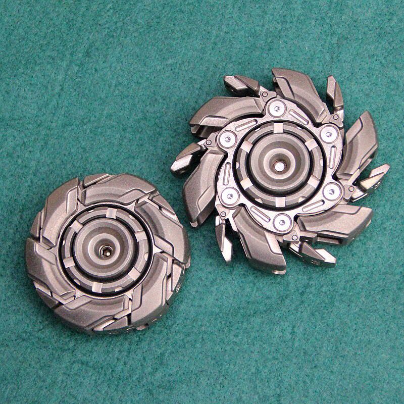 Stainless Steel Grumpy Open Armor Fingertip Gyro Stress Relief Toys