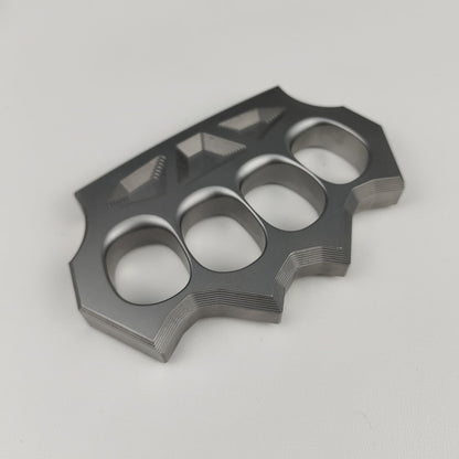 Solid Integrated Steel Knuckle Duster Finger Buckle Self-defense Broken Window EDC Tool Boxing Training Combat Gear