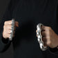 Fine Steel Solid Knuckle Duster Finger Buckle Self-defense Broken Window EDC Tool Boxing Training Combat Gear