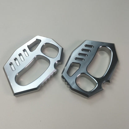 Solid 304 Stainless Steel Knuckle Duster Finger Buckle Self Defense Window Breaking EDC Tool Boxing Training Combat Guards