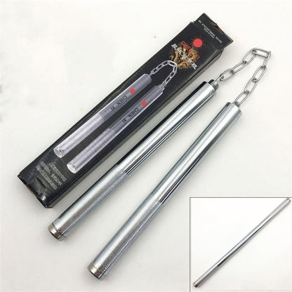 Steel 2-in-1 Multifunctional Nunchaku Outdoor Practice Self Defense EDC Tool