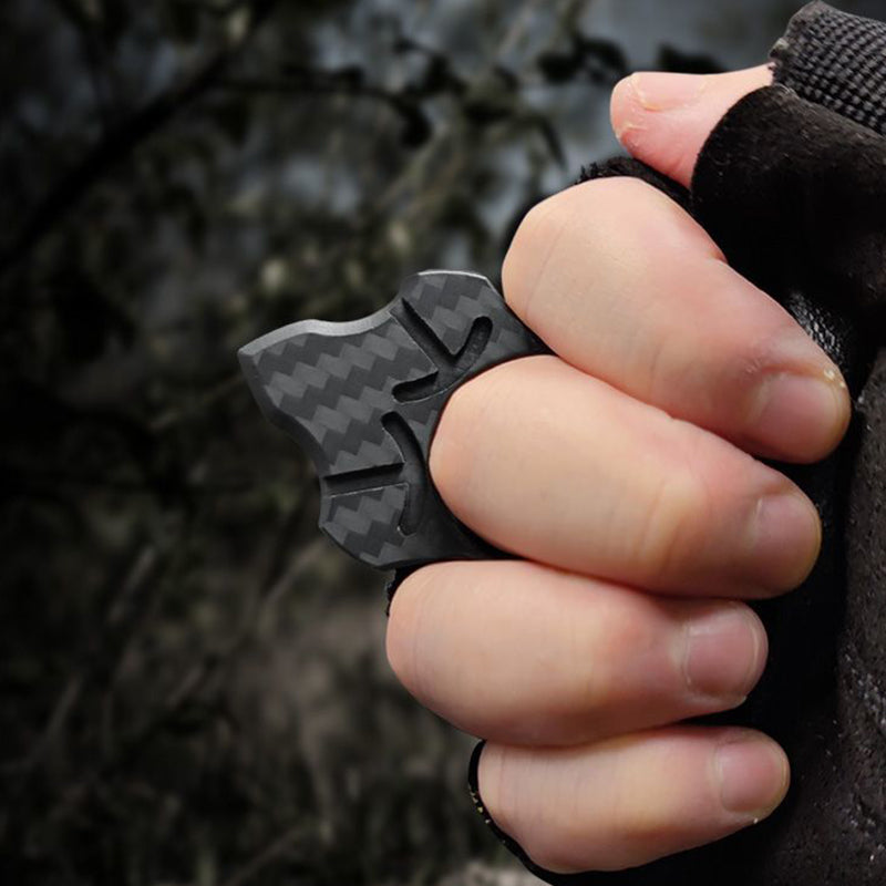 Carbon Fiber Single Finger Knuckles Duster