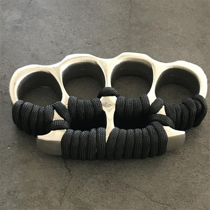 Steel Knuckle Duster Big Finger Hole Broken Window EDC Tool