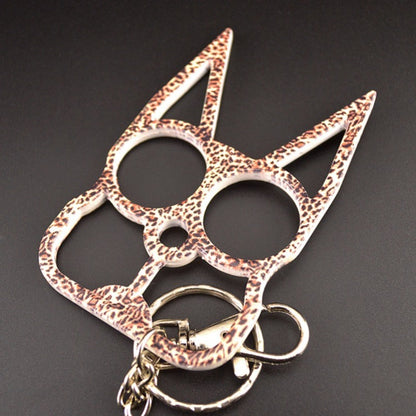 Keychain Cat Knuckle Duster EDC Self-defense Decoration