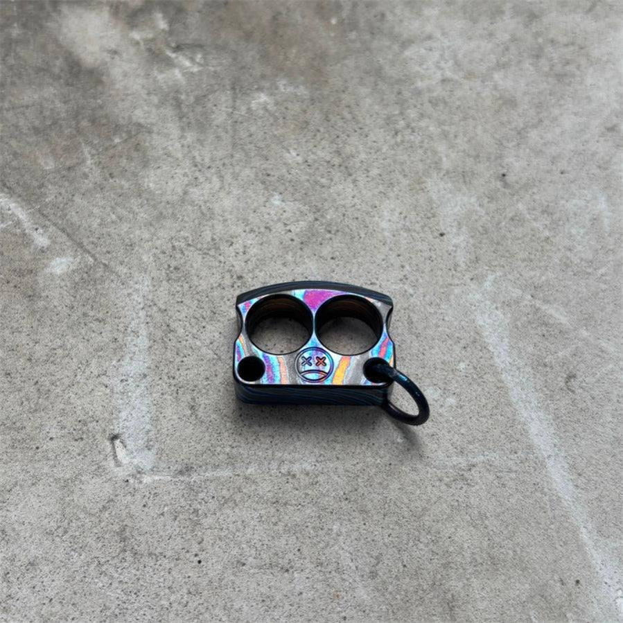 Small Size Titanium Knuckle Duster Pendant Decorations