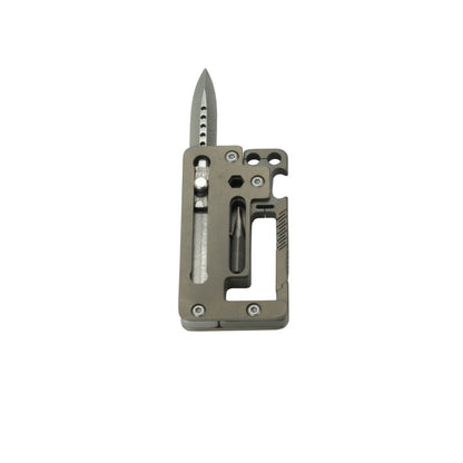 Multifunctional Titanium Pocket Knife Hiking Buckle Bottle Opener Tool