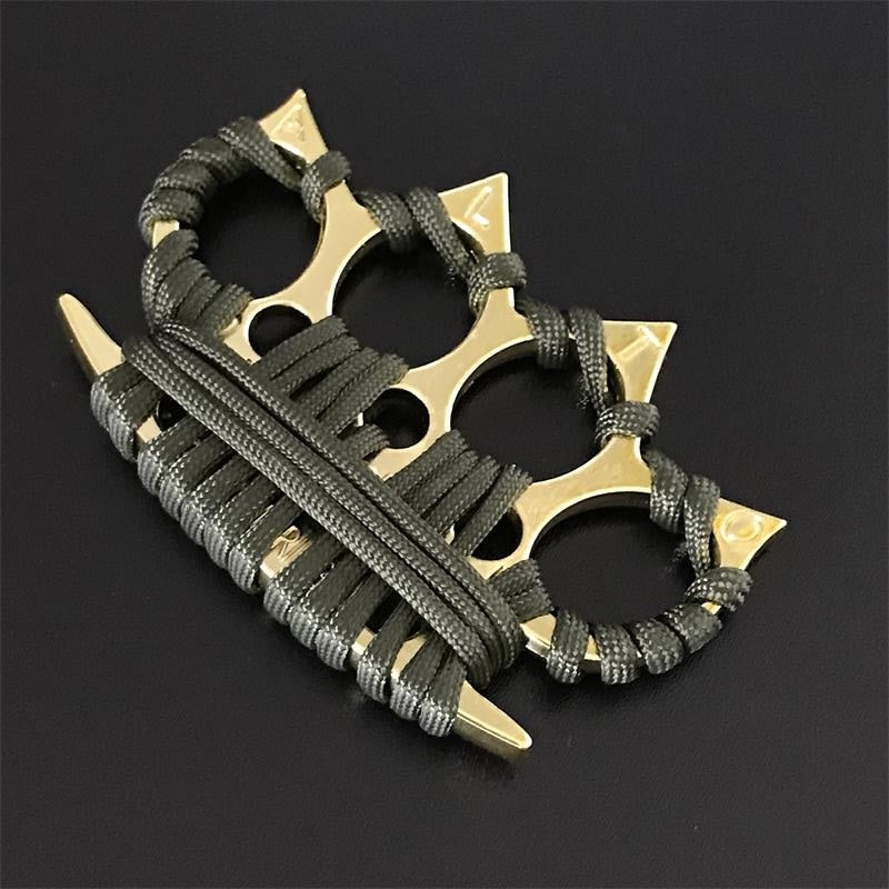 Knuckle Duster Umbrella Rope Four Finger Defense Outdoor Fitness Training Boxing Window Breaking Combat Protective Gear