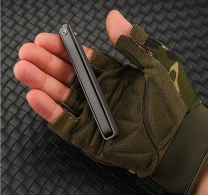 Mechanical Handle Folding Knife Outdoor Camping Broken WindowTactical Safety Defense Pocket Knives